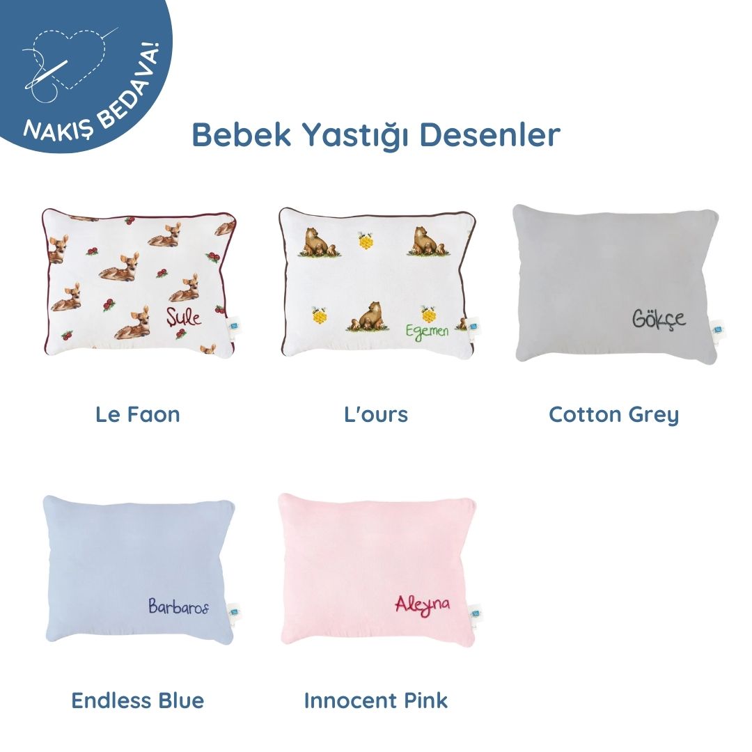 Lastikli Çarşaf & Bebek Yastığı Alana Nakış Bedava!