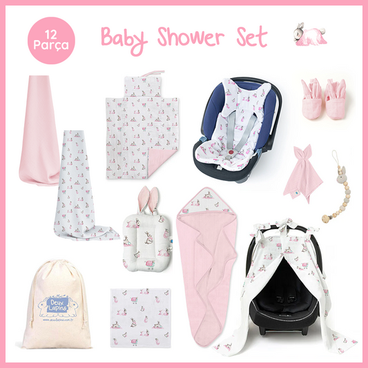 Baby Shower Set - Bébé Lapin Rose