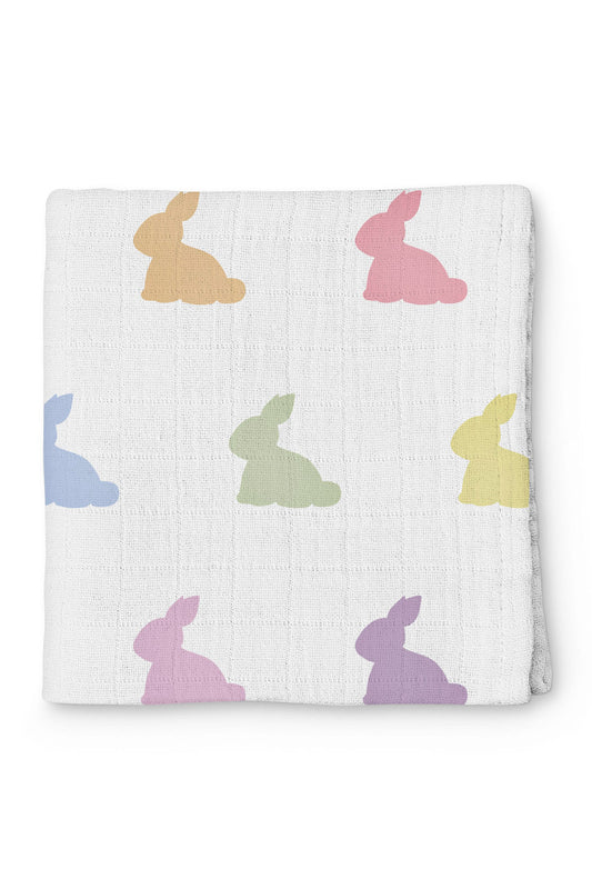 Müslin Bebek Örtüsü - Rainbow Lapin